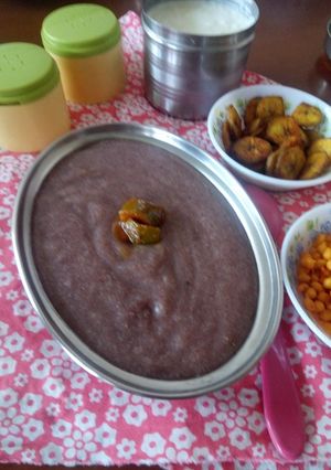 A picture of Ragi sangati.