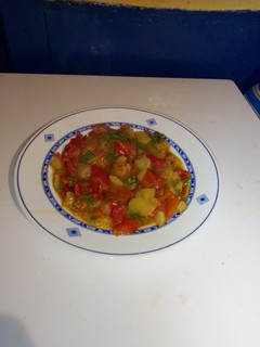 Una foto de Pimientos con patatas