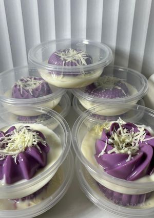 Foto resep Puding Taro Keju