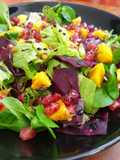 Ensalada con granada y mango