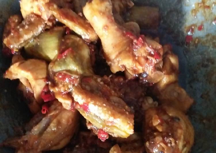 Ayam dan terong bumbu kecap