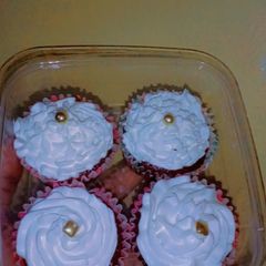 A picture of Frosted Chocolate Cupcakes.