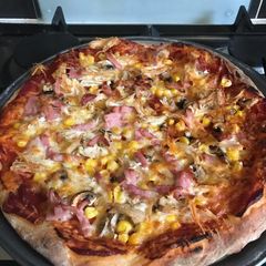 A picture of Two ingredient pizza dough.