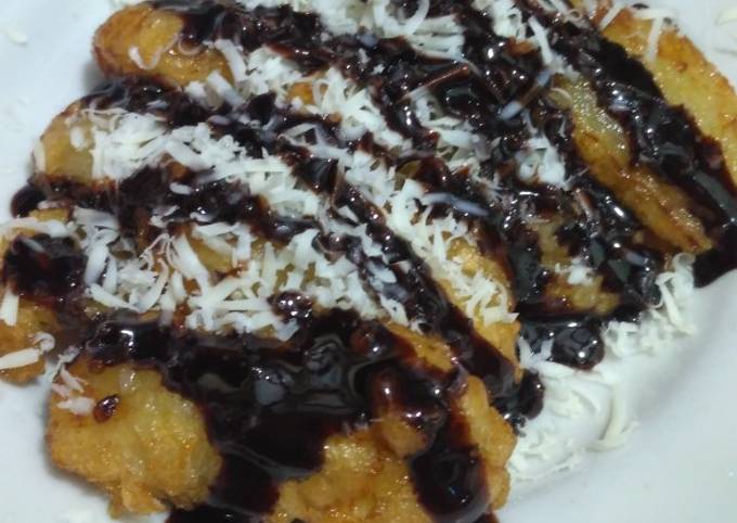 Anti Ribet, Memasak Pisang goreng crispy coklat keju Bunda Pasti Bisa