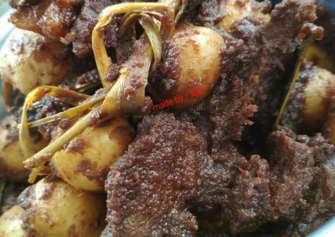 Cara Bikin Rendang padang simple Rumahan