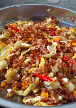 Foto resep Nasi Goreng Beras Merah