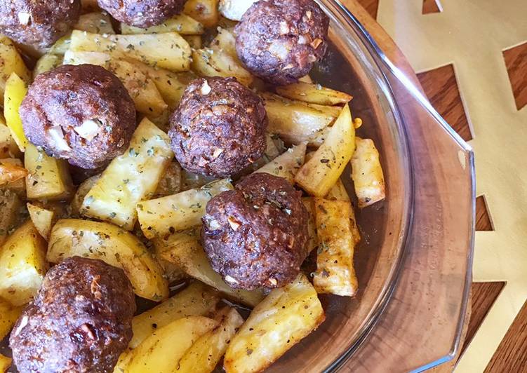 بطاطس بالكفتة 🥔