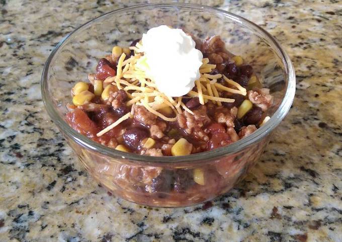 Step-by-Step Guide to Make Speedy Lean Turkey, Corn and Black Bean Chili