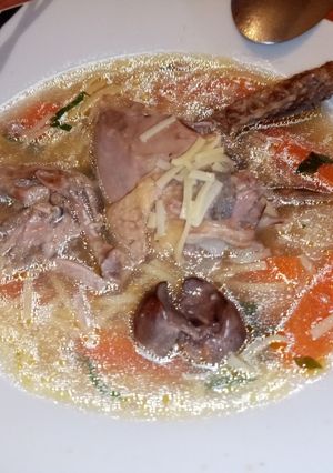 O poză a rețetei Supă de porumbel cu tăieței de casă🍜.