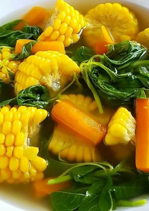 Foto resep Bening bayam jagung wortel