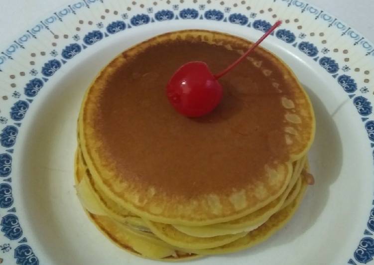 108. Pancake tersimpel (5 bahan, no mixer)