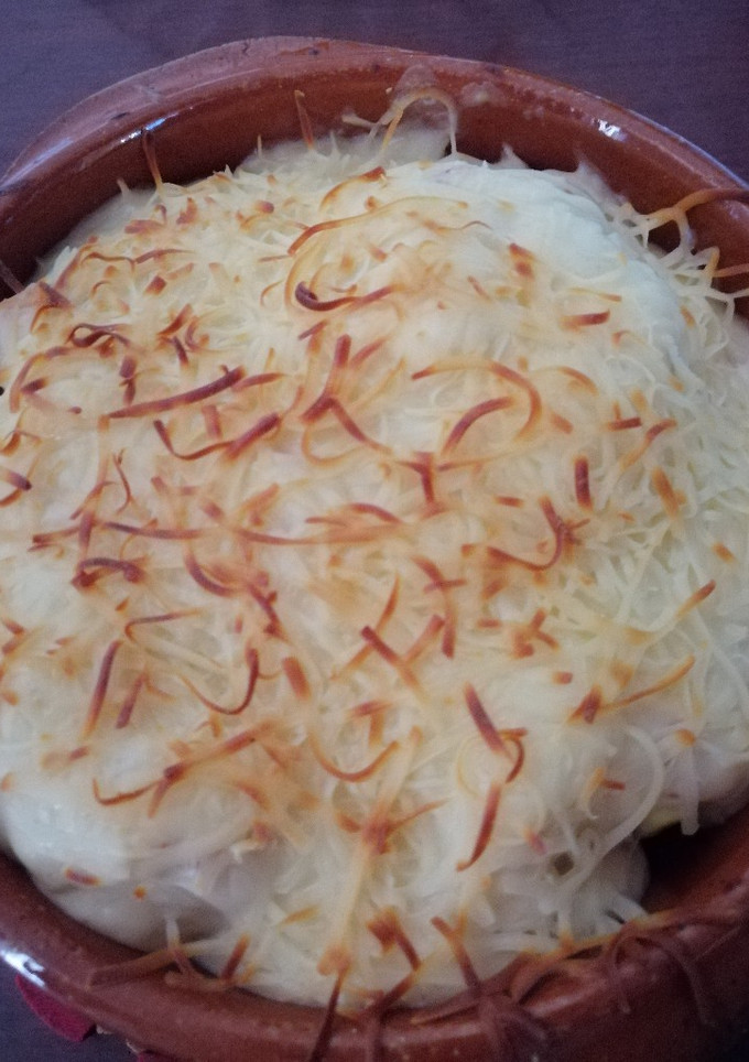 Una foto de Coliflor gratinada con bechamel de jamón