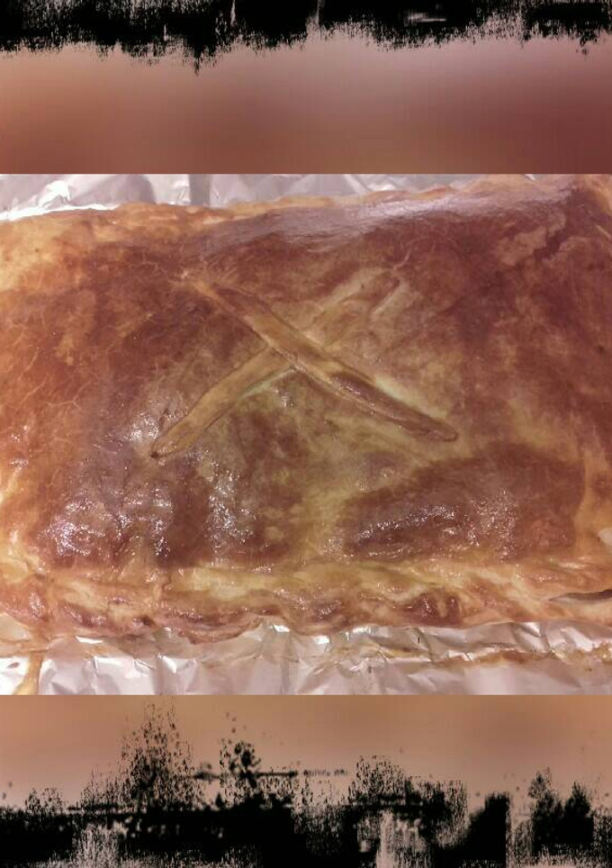 Una foto de Empanada de berenjena y setas