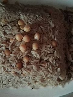صورة لوصفة رز بالحمص