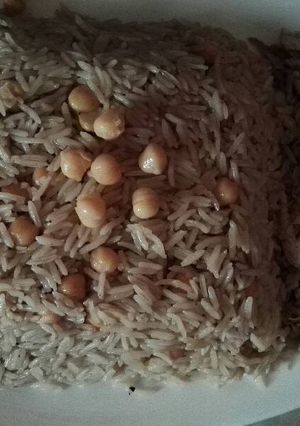صورة لوصفة رز بالحمص