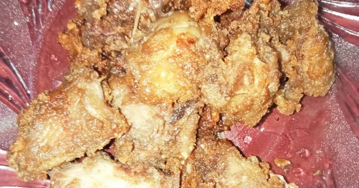 Ayam goreng bawang putih mudah dan praktik bagi pemula dan anak kos