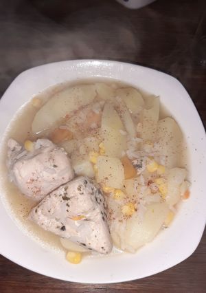 Una foto de Pollo a la olla simple 🐣