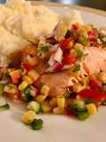 Oven Roasted Salmon with Refreshing Summer Salad