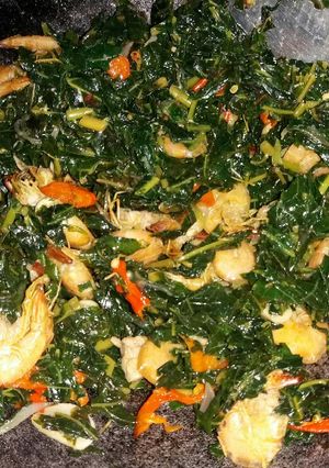 Foto resep Oseng daun pepaya udang