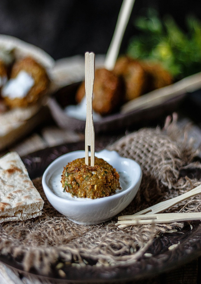 Una foto de Falafel de garbanzos
