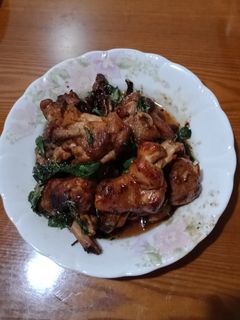 塔香三杯土雞 的食譜成品照片