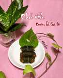 Chả ếch cuộn lá tía tô