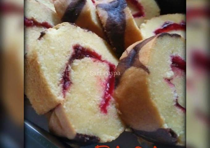 Easiest Way to Make Yummy Bolu Gulung (motif sederhana)