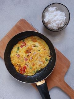 Foto resep Telur Dadar Ampas Kelapa