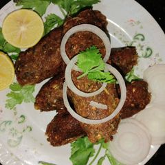 A picture of Soya Granules seekh kabab.