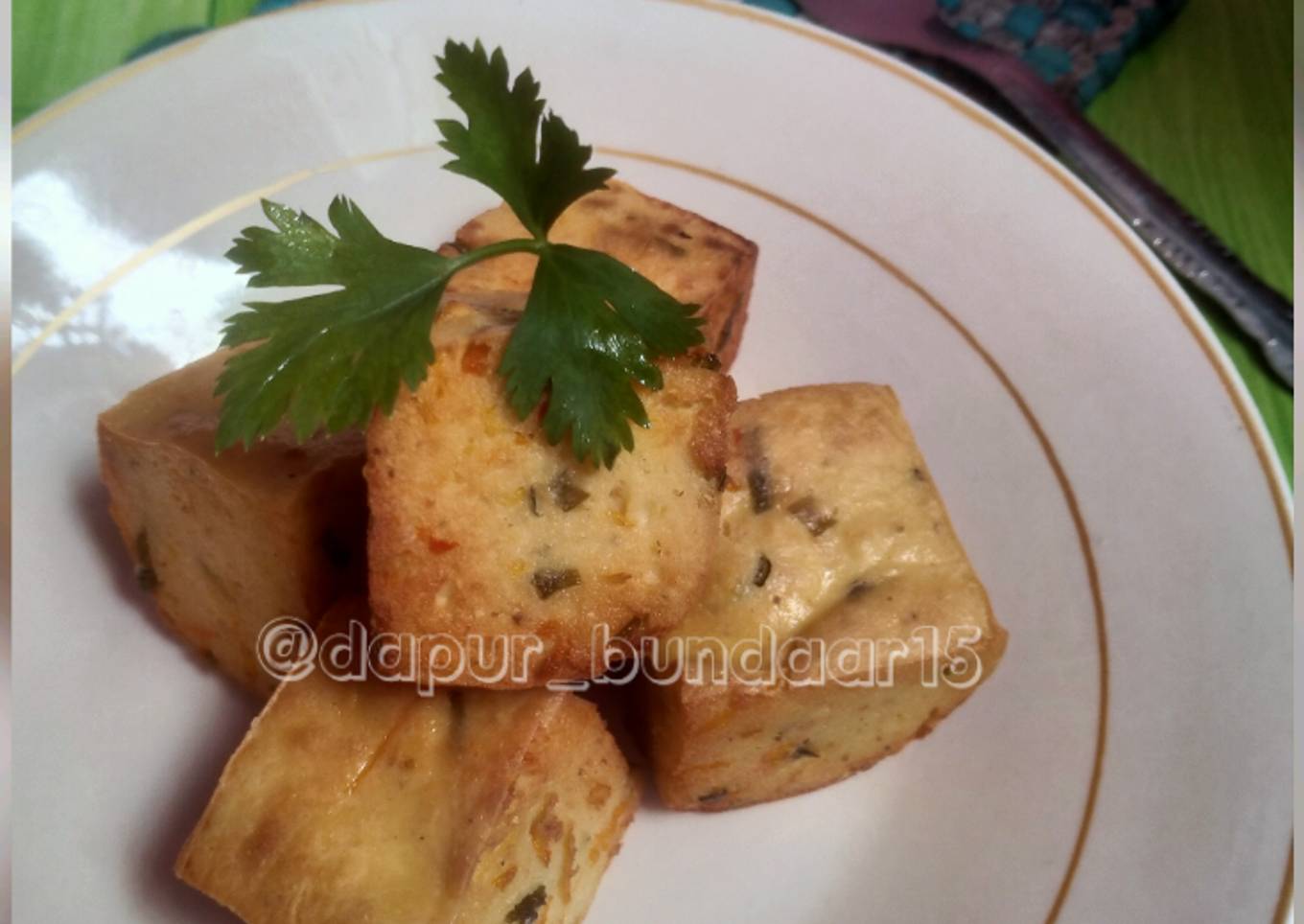 Tim Tahu sayur kukus Goreng