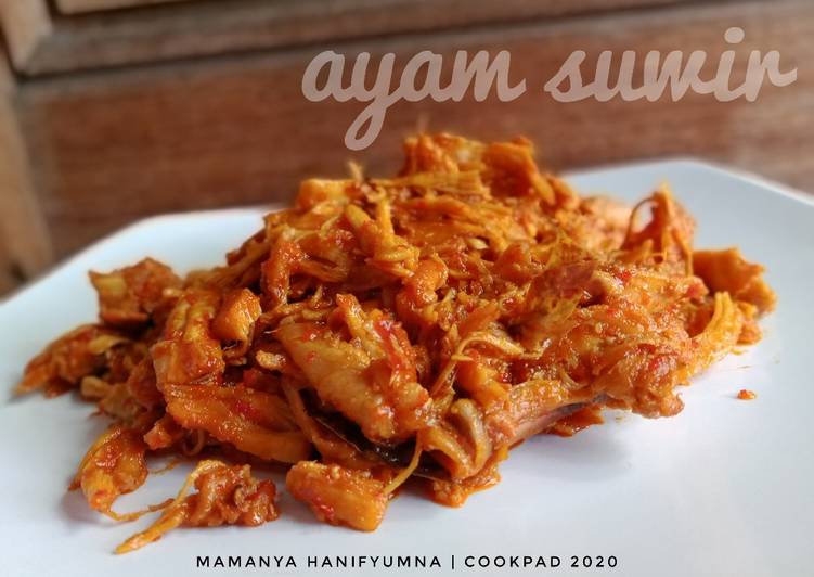DICOBA@ Resep Ayam Suwir Pedas Manis masakan rumahan simple