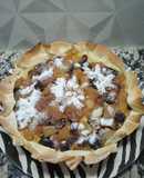 Tarta de pastelera, manzanas y peras