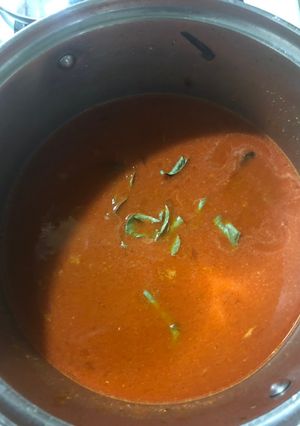 A picture of Fish kulambu.