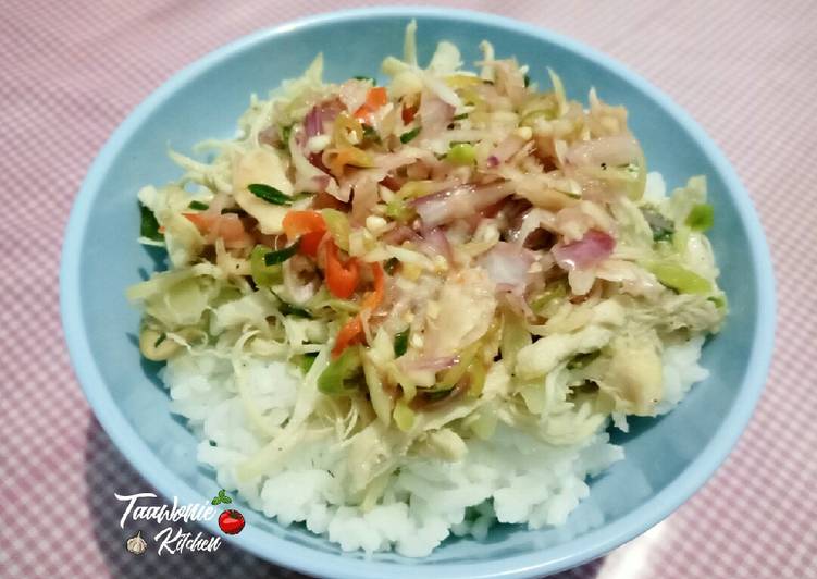 Resep Suwir Ayam Sambal Matah (Rice Bowl) 🍚🍚 Anti Gagal