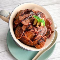 A picture of Beetroot Mini Pancakes Cereal.