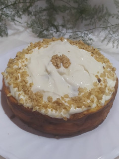 Una foto de Cheesecake & Carrot Cake - Torta De Queso Y Zanahoria En Una