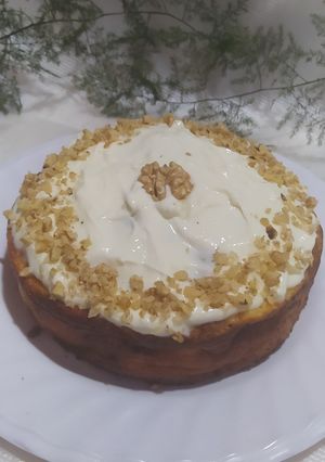 Una foto de Cheesecake & Carrot Cake  - Torta De Queso Y Zanahoria En Una