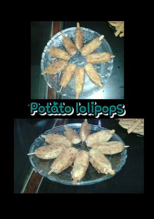 A picture of Potato lolipops.