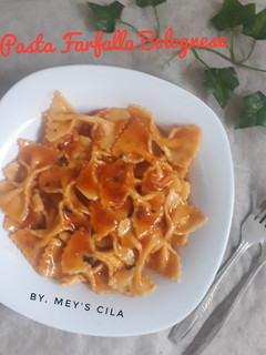 Foto resep Pasta Farfalla Bolognese 'Darurat'
