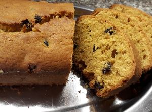 Una foto de Budín inglés de gofio y pasas