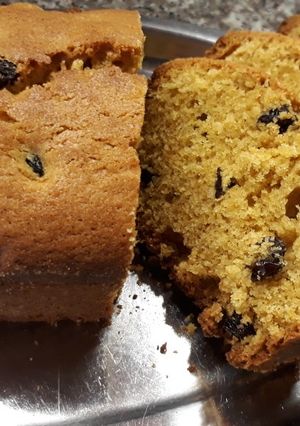 Una foto de Budín inglés de gofio y pasas