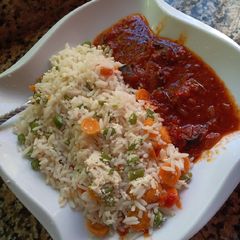 A picture of Farar shinkafa Mai kwai.
