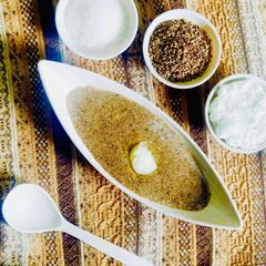 A picture of Rajasthani Bajra Khichda (pearl millet).