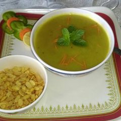 A picture of #soupsalad.