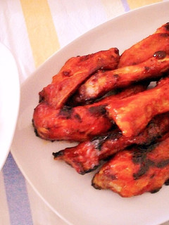 Una foto de Costillas de cerdo laqueadas al horno