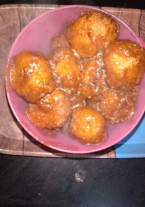 A picture of Veg Manchurian.