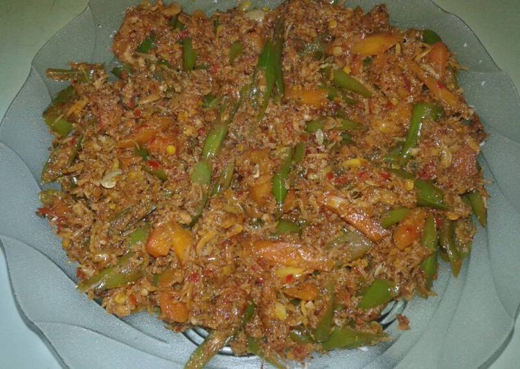 Oseng-oseng buncis kelapa