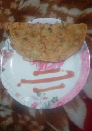 A picture of Besan chilla.