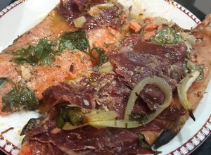 Una foto de Trucha Salmonada a la Tach