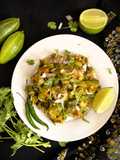 Bhaja Potoler Bhorta (Mashed Fried Pointed Gourd - Bong Style)